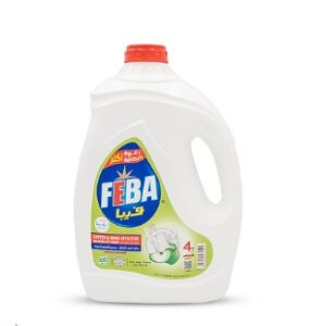 FEBA Liquid Dish Soap with Refreshing Lemon Scent, 4 kg