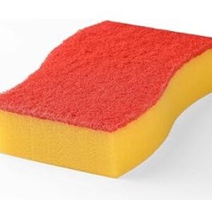 إسفنجة تنظيف مواعين بوجهين – 4 قطع (عبوتان × 2 قطعة)