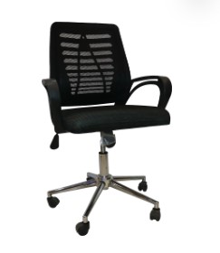 كرسي مكتب شبكي هيدروليك - أسود