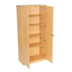 مكتبة فايلات خشب 2 ضلف 5 أرفف