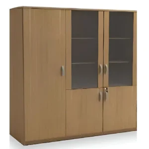 مكتبة خشب للملفات كبيرة متعددة الاستخدامات شاملة 3 كوالين