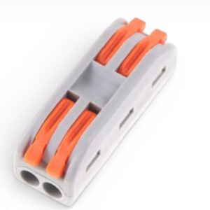 موصل WAGO PCT-222، أطراف توصيل كابلات ضغط، مدخلان ومخرجان